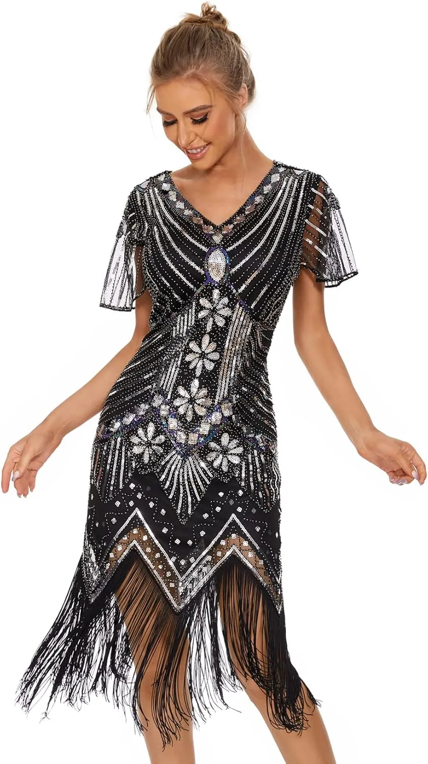 1920s Dresses for Women Flapper Dress Gatsby Dresses for Women Roaring 20's Dress