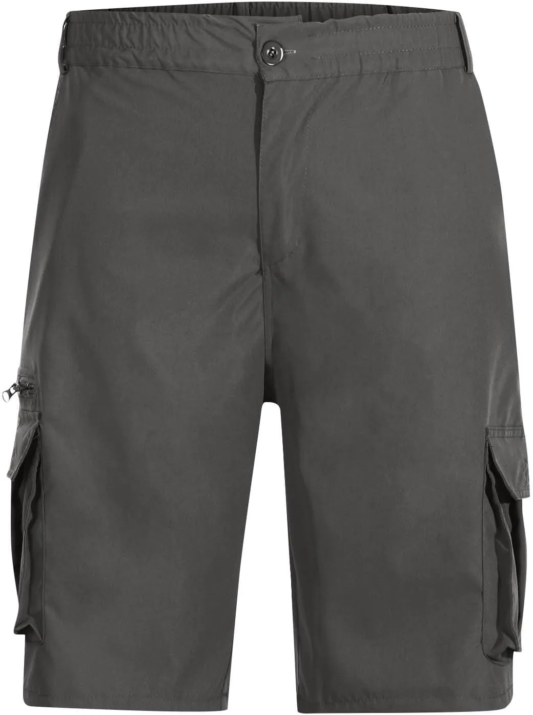 Cargo Shorts for Men Casual Elastic Waist Shorts with Pockets Lightweight Short Length Hiking Pants