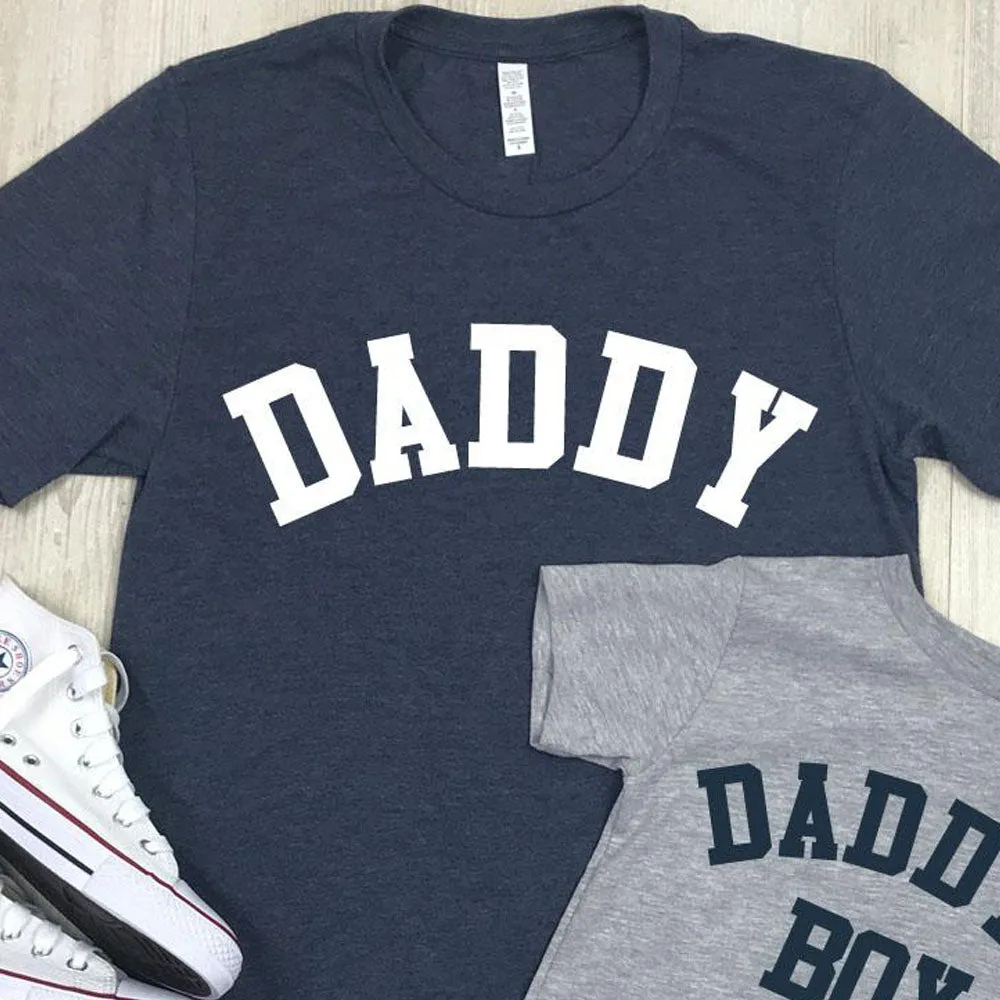 Daddy & Daddy's Boy College Matching T-Shirts