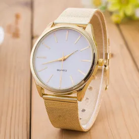 Gold Watch Women Watches Geneva Famous Brands Relogio Feminino 2017 Rhinestone Quartz Dress Ladies Mesh Wrist Clock