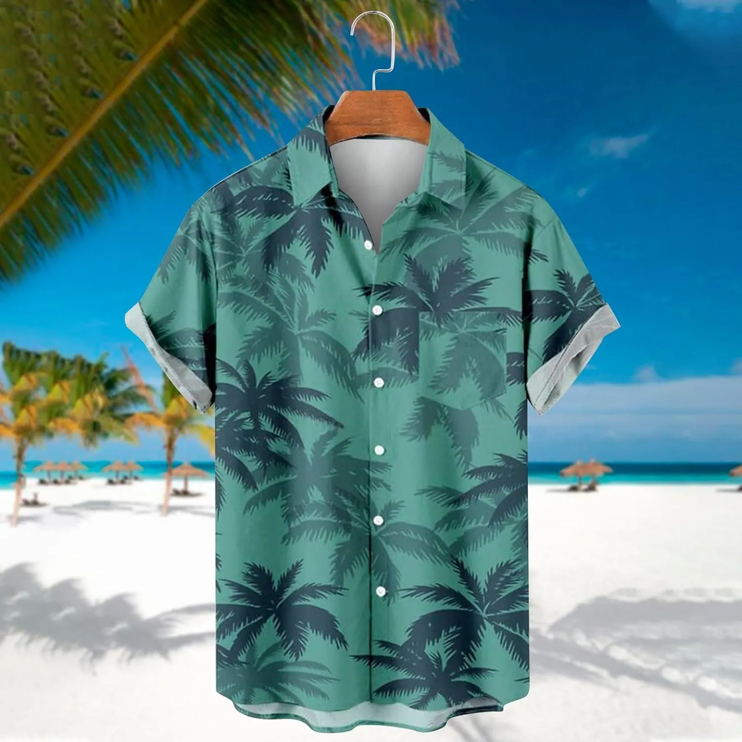 Hawaiian Shirts for Men Down Tropical Holiday Beach Shirts Men's Hawaiian Shirt Men's Hawaiian Floral Shirts Funny