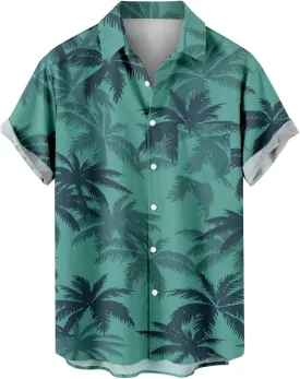 Hawaiian Shirts for Men Down Tropical Holiday Beach Shirts Men's Hawaiian Shirt Men's Hawaiian Floral Shirts Funny