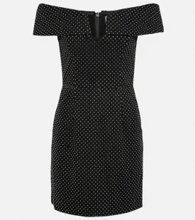 Latest REBECCA VALLANCE Off Shoulder Mini Dress, Black
