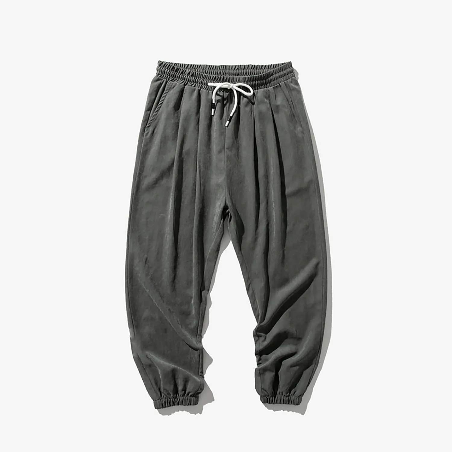 Mens Baggy Sweatpants Casual Relaxed Fit Baggy Pants Elastic Waist Drawstring Big and Tall Joggers Cargo Hiking Pants