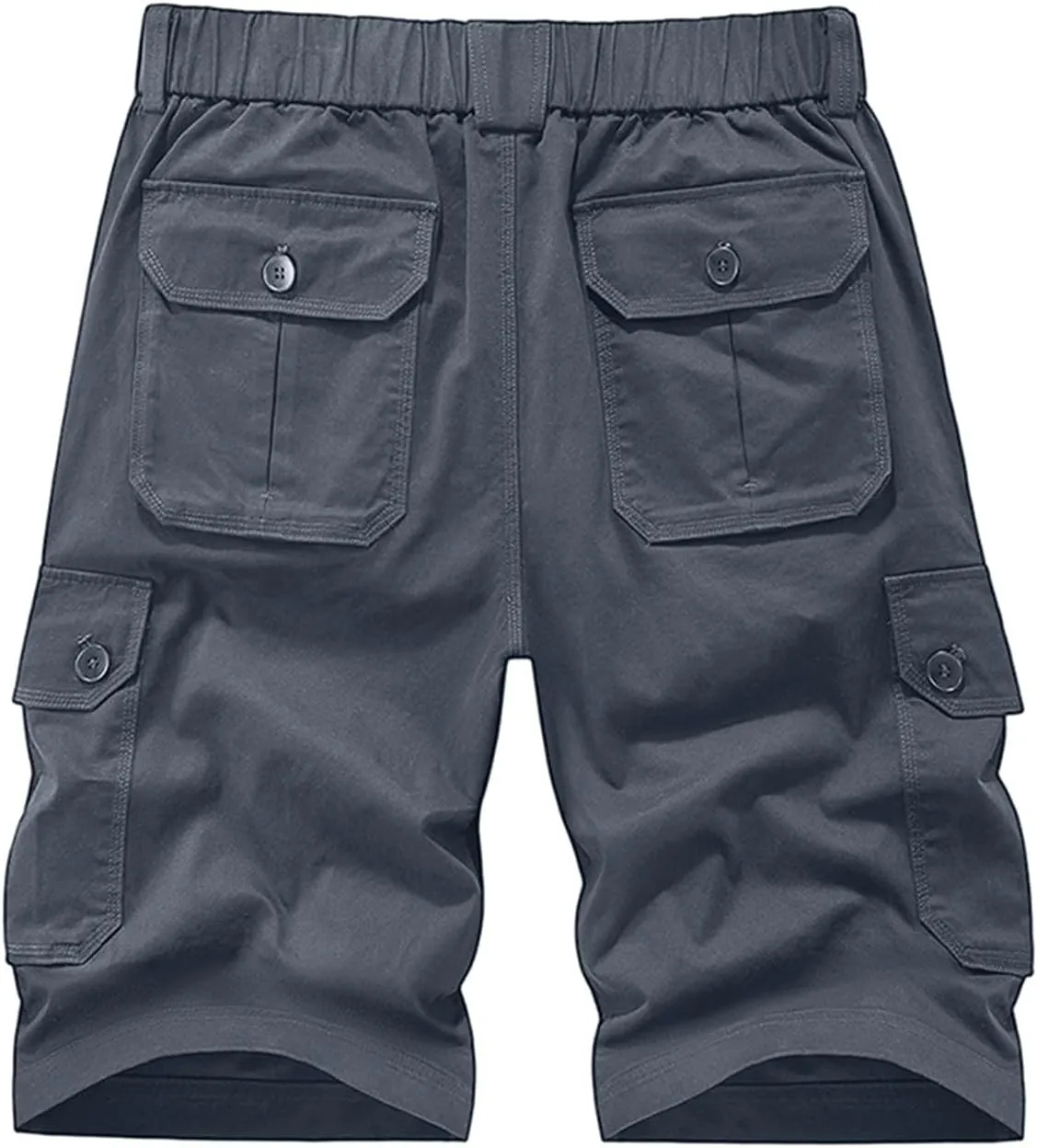 Men's Cargo Shorts Stretch Elastic Waist Ripstop with Packets Work Hiking Workout Casual Shorts Outdoor Summer Clothes