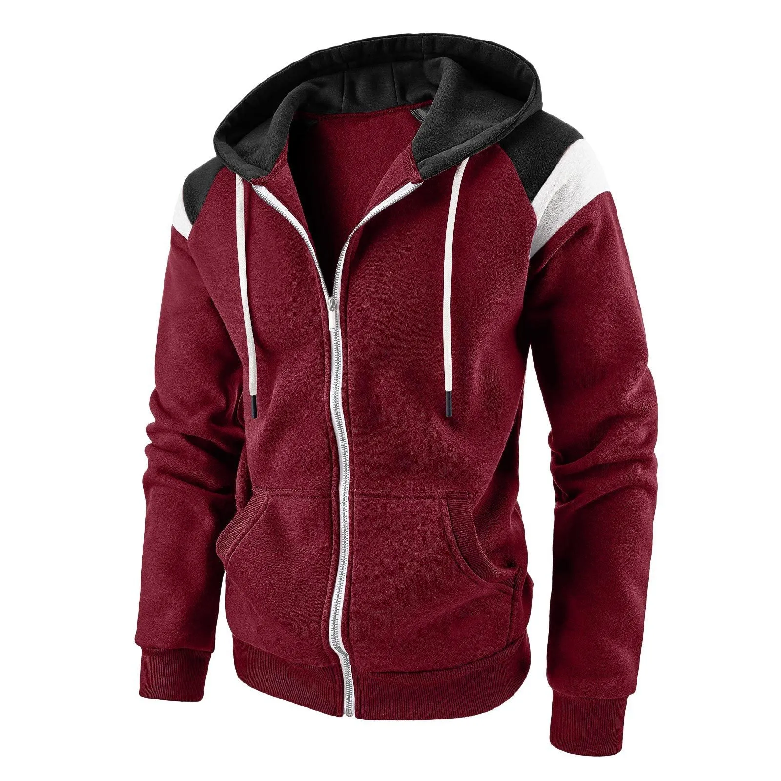 Men's Casual Pullover Loose Fit Long Sleeve Drawstring Hoodie Sweatshirt