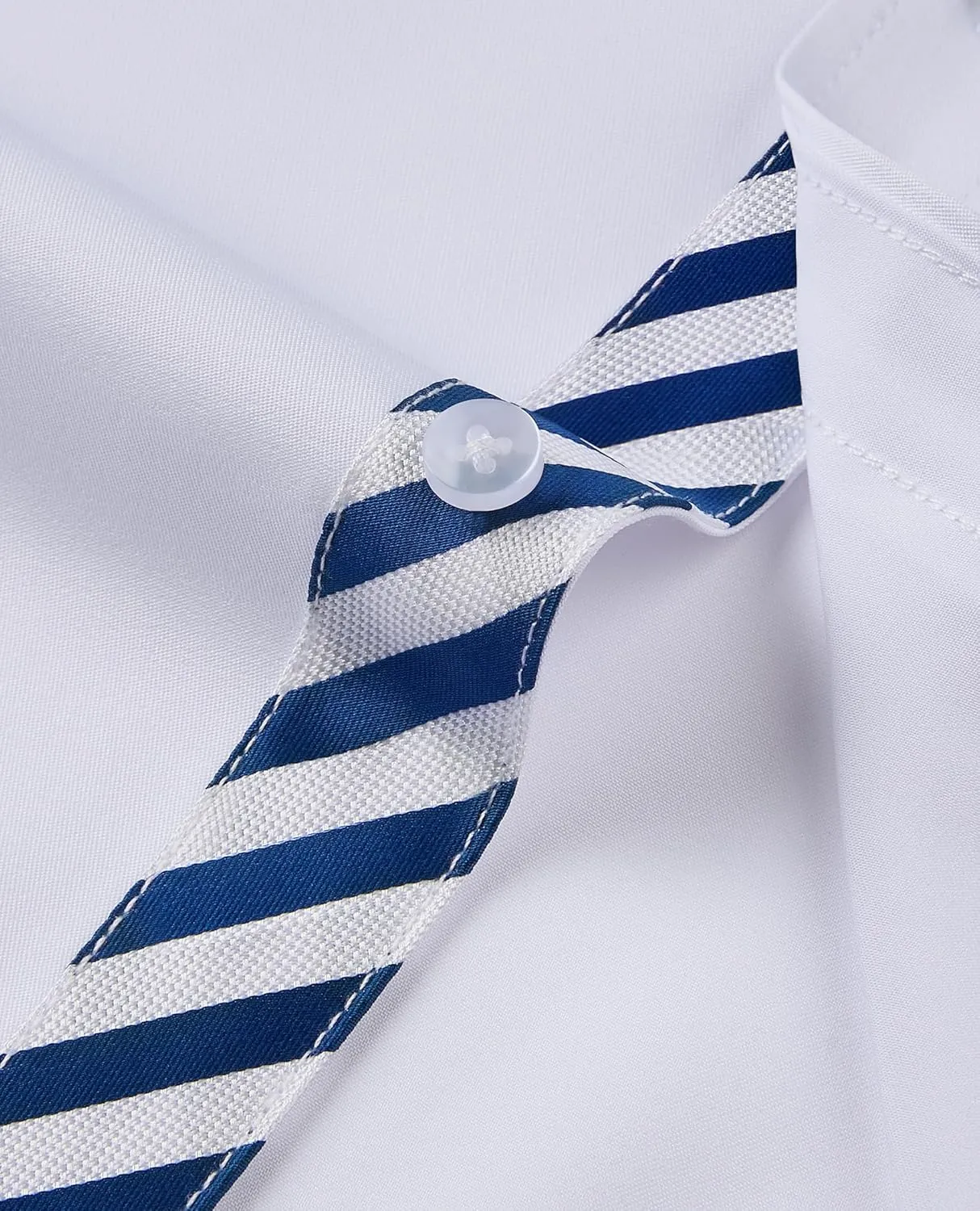 Mens Dress Shirts Long Sleeve Dress Shirts for Men Inner Contrast Button Down Casual Shirts for Men Big and Tall