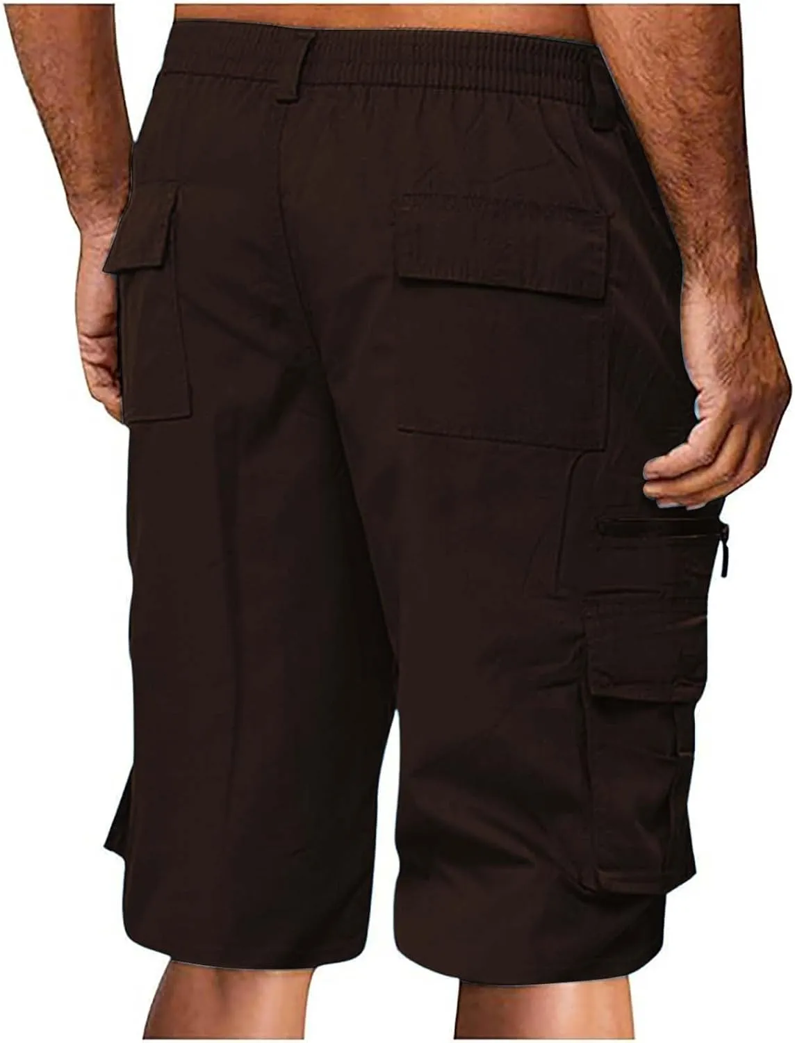 Men's Shorts Hiking 2025 Casual Outdoor Elastic Waist Shorts Travel Summer Athletic Big and Tall Fashion Short Pants