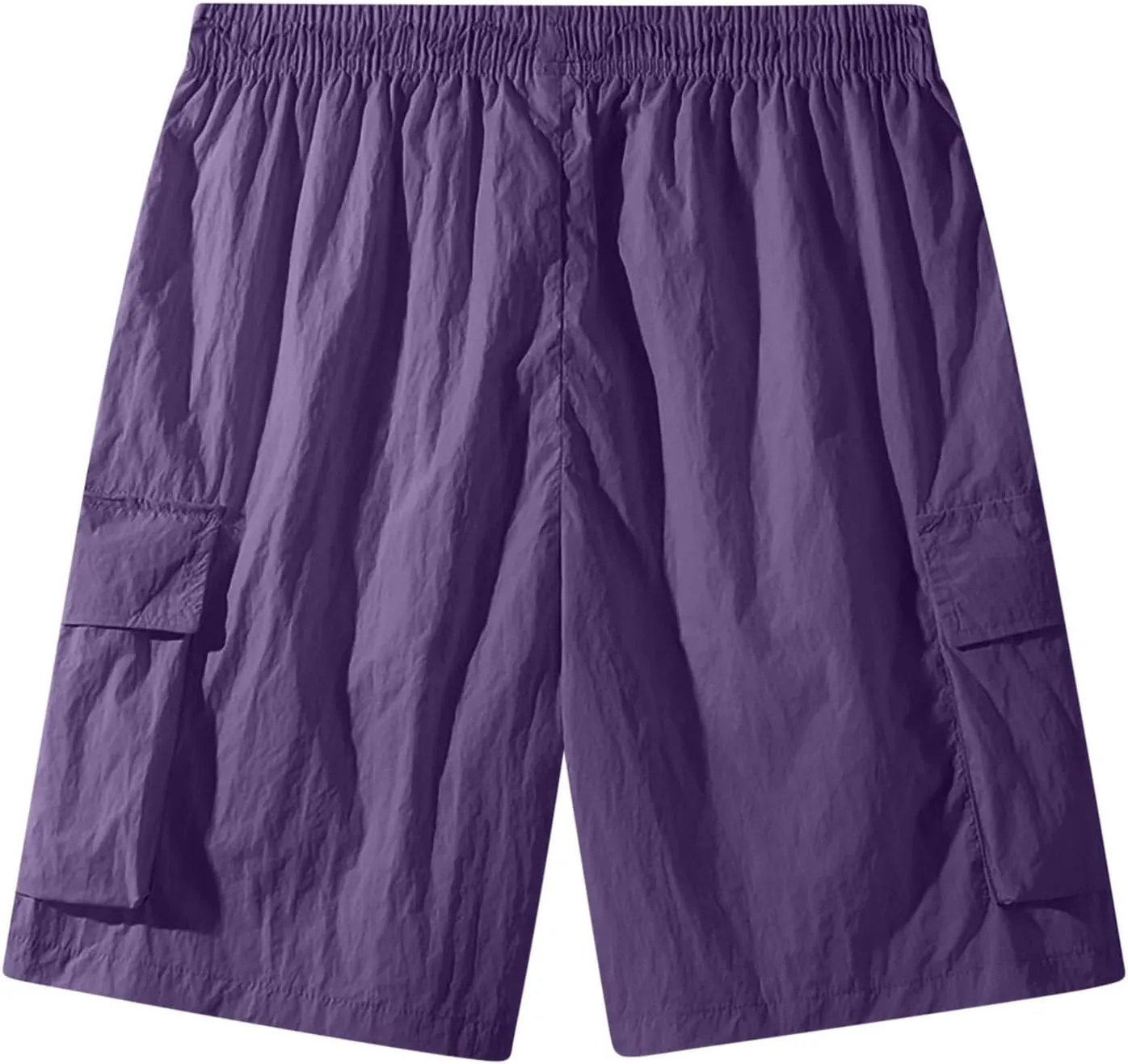 Men's Summer Wide Leg Cargo Shorts Streetwear Fashion Casual Quick-Dry Baggy Hip Hop Short Pants with Multi-Pockets