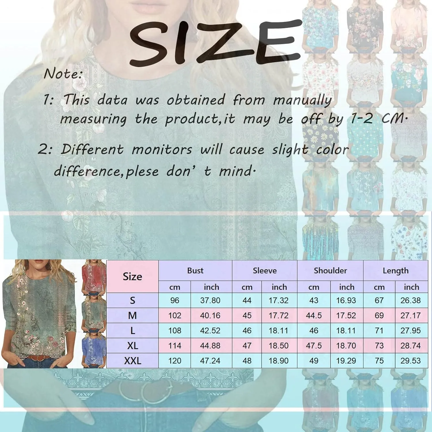 Petite Tops for Women 3/4 Sleeve Comfortable T Shirts for Women Summer Tops Round Neck Fall Long Sleeve Shirts