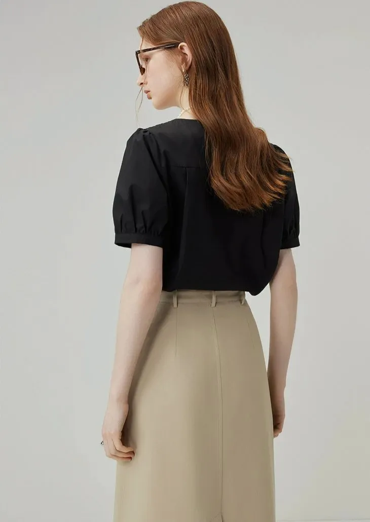 SMALL LAPEL TOPS