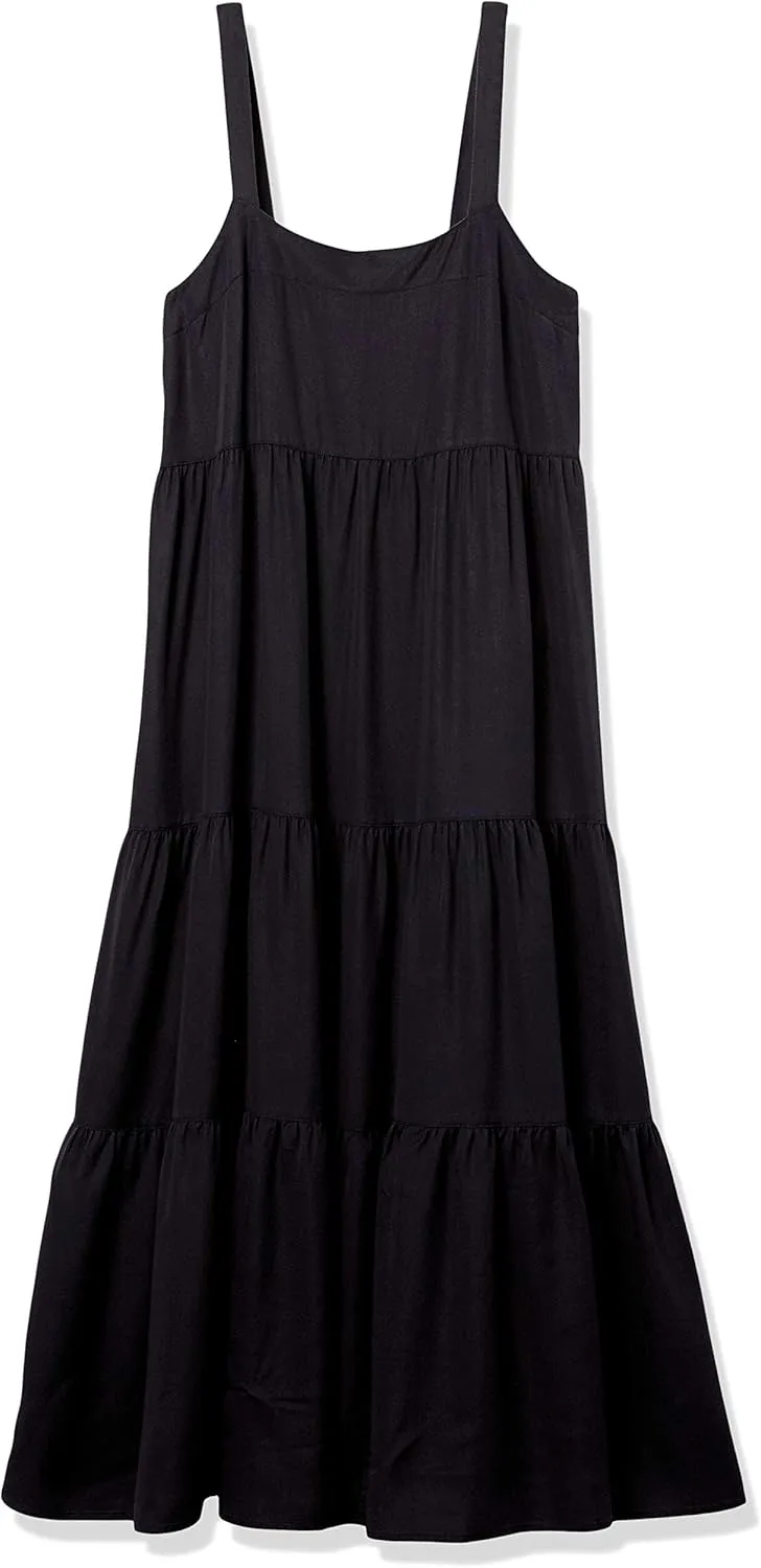 The Drop Women's Britt Tiered Maxi Tent Dress