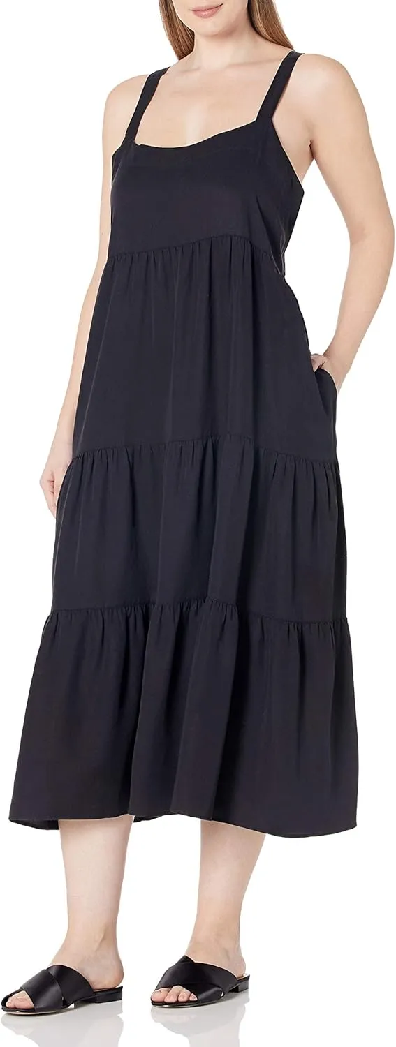 The Drop Women's Britt Tiered Maxi Tent Dress
