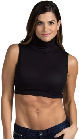Women Tank Top Turtleneck Layering HALFTEE Crop Tee Undershirt for Women & Teens XS-3X