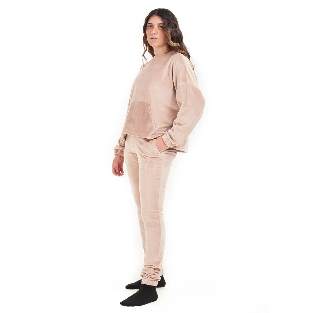 Women Winter Pajama Set Cafe Sweatshirt   Pants