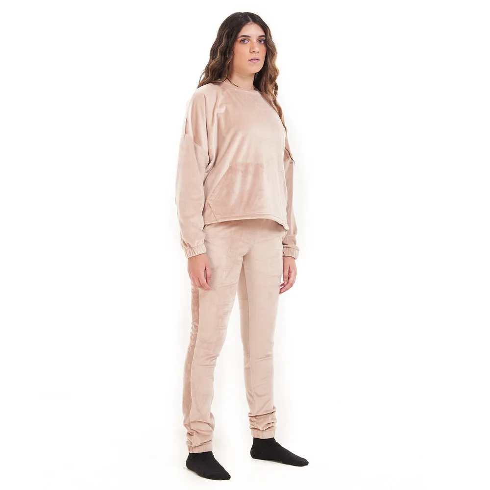 Women Winter Pajama Set Cafe Sweatshirt   Pants