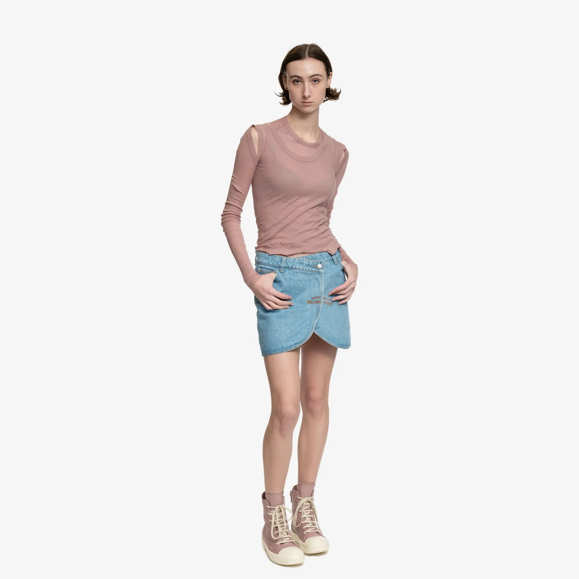 Womens Comma Denim Skirt