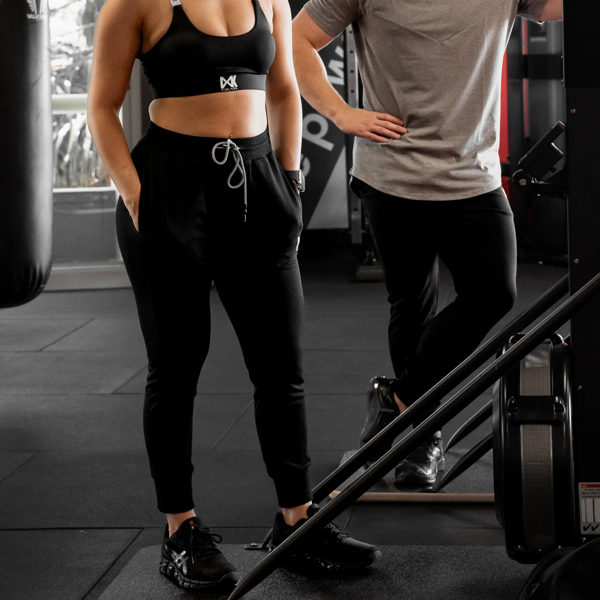 Women's Cropped Trackies - Grey